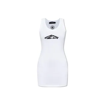 DSQUARED 2 Icon Printed Sleeveless Mini Dress