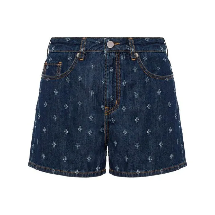 MOSCHINO Denim Shorts Women's Dark Blue-0