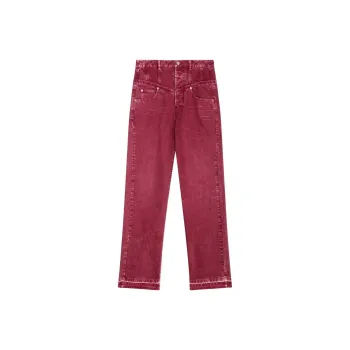 ISABEL MARANT Jeans Women's Burgundy