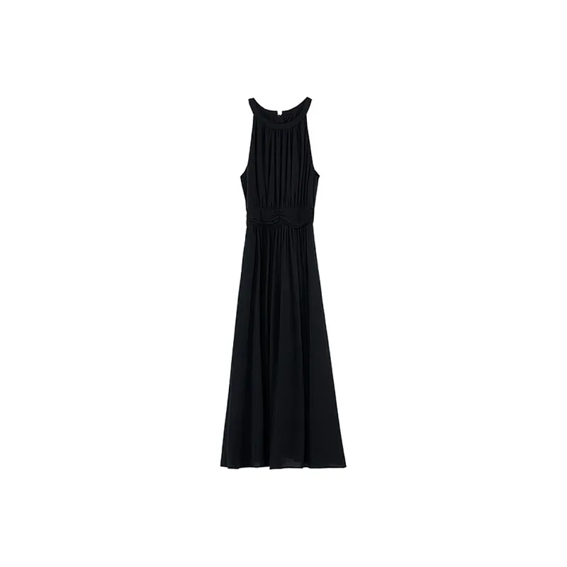 AFGGD Sleeveless Dress Women's Black-0