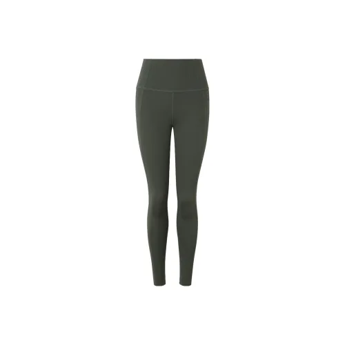 Adidas Optime Sports Pants Women's Gray Pine Green