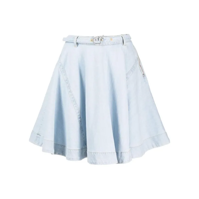 PINKO SS23 Skirt Women's Light Blue-0