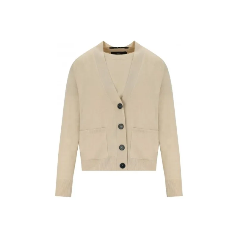 WEEKEND MaxMara Two Piece Button Up Knitted Twin Set-0