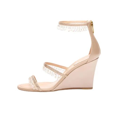 RENE CAOVILLA Chandelier One Strap Sandals 8cm Women's Pink