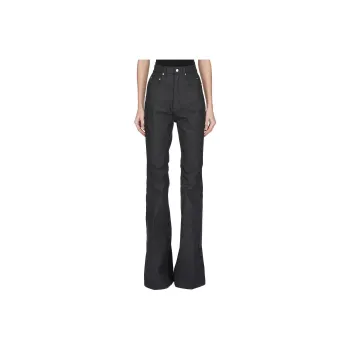 RICK OWENS Waxed Bolan Jeans 'Black'