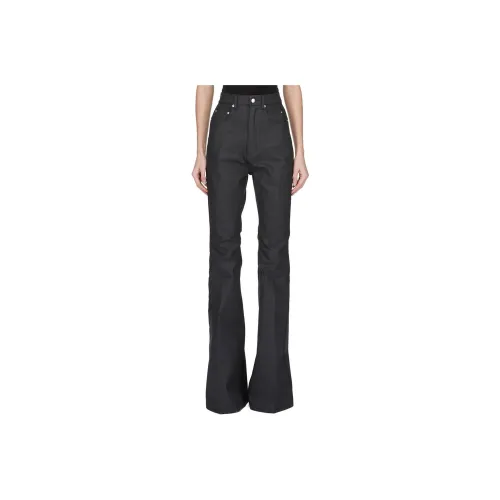 RICK OWENS Waxed Bolan Jeans 'Black'