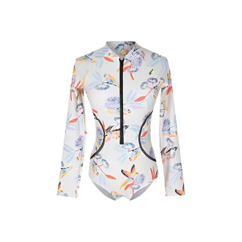 BASTA SURF One Piece Swimsuits Women's White Birds