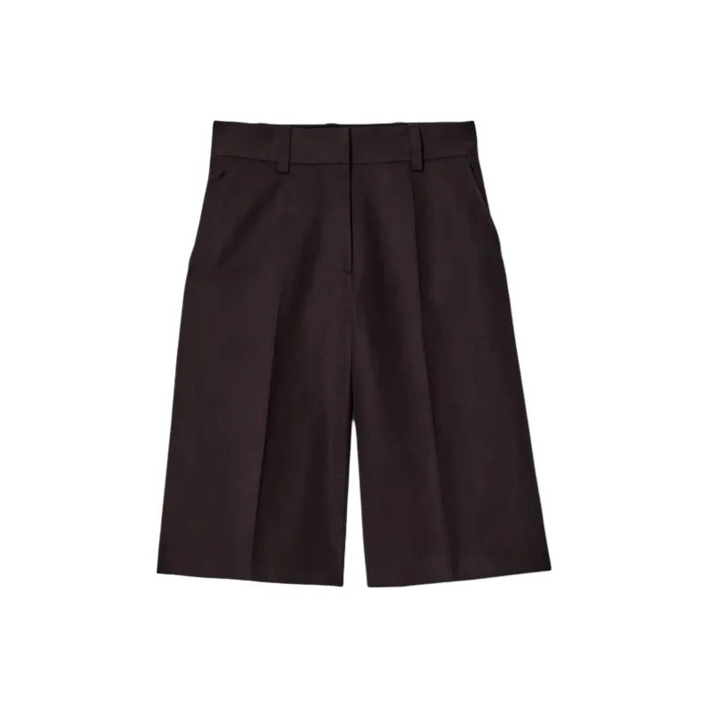 COS Casual Shorts Women's Dark Brown-0