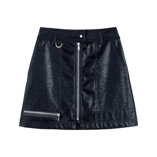 A21 Casual Short Skirts Women's Black