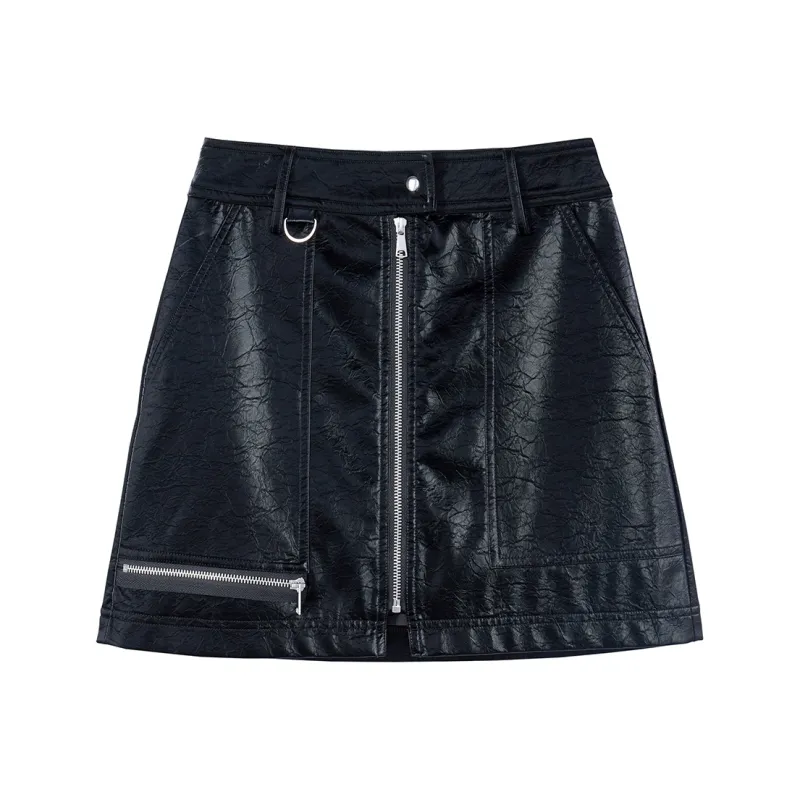 A21 Casual Short Skirts Women's Black-0