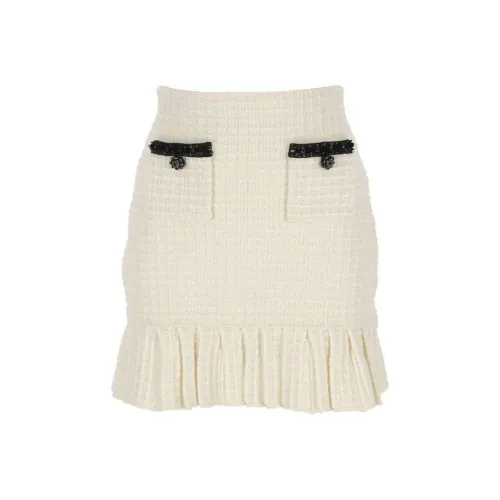 Self portrait Textured Knit Mini Skirt