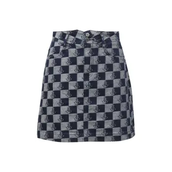 ONLY Denim Short Skirts Women's J36 810 Washed Denim Blue 810JEANS BLUE