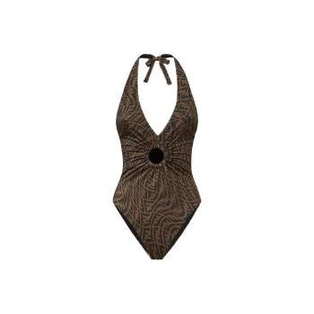 FENDI x Sarah Coleman SS21 One-Piece Swimsuits Women's Brown