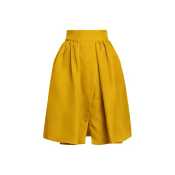LIZZY Casual Short Skirts Women's Yellow