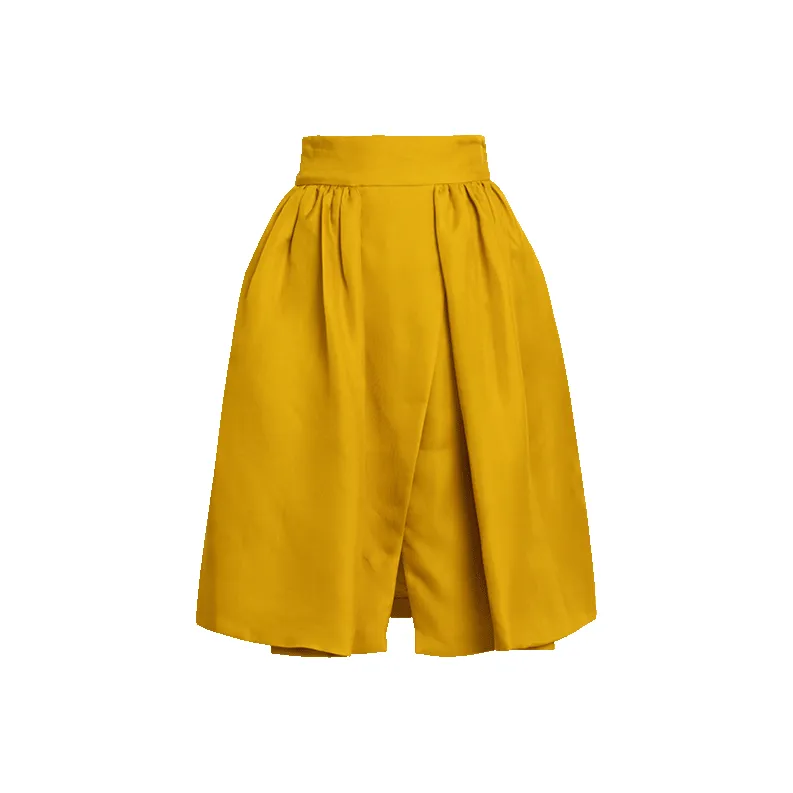 LIZZY Casual Short Skirts Women's Yellow-0