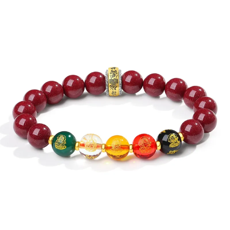 ZKY Cinnabar Jade Bracelets Unisex-1