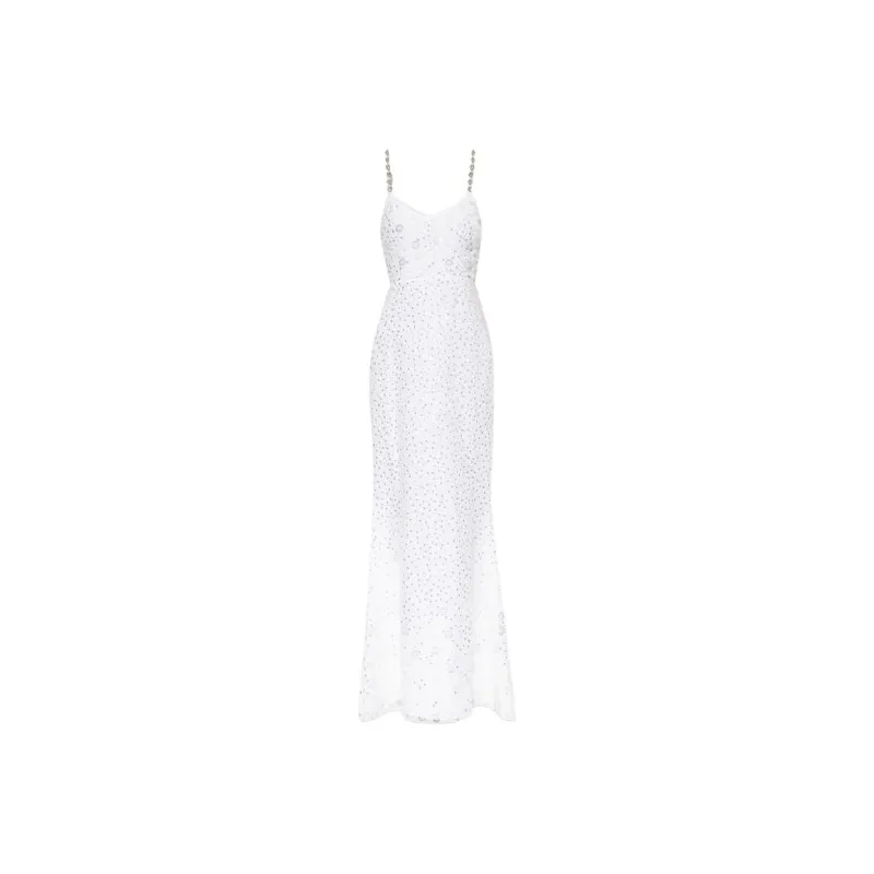 Self-portrait Embellished Spaghetti-Strap Dress-0