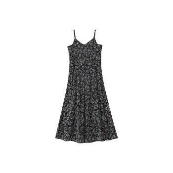 Korean Style Slip Dress Women's Multicolor