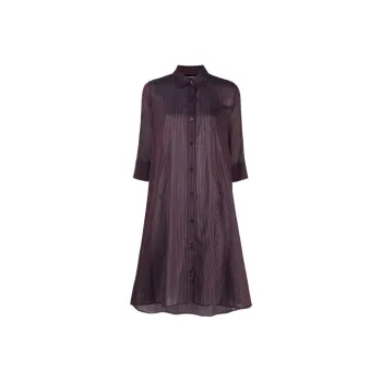 EMPORIO ARMANI Long Sleeved Dress Women's Purple