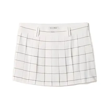 MIU MIU Stretched Pleated Mini Skirt