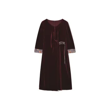 Mapping Long Sleeved Dress Women's Red