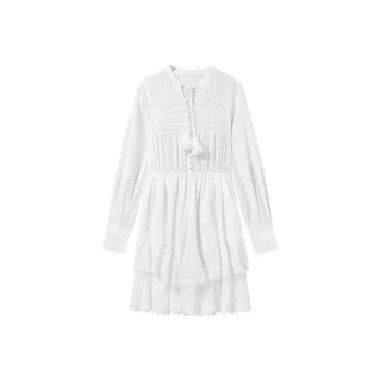 Miss Sixty Long-Sleeved Dresses Women's White
