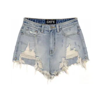 SMFK Denim Shorts Women's Ice Blue