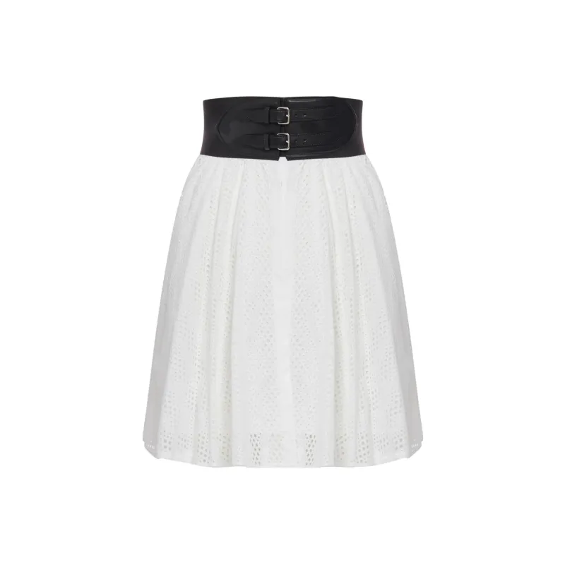 Alaia Casual Short Skirts Women's White-0