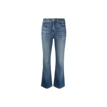 NILI LOTAN High rise Bootcut Bleach effect Jeans
