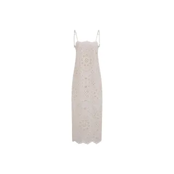 Zimmermann SS25 Summer Swimsuit Collection Slip Dress Women's Ivory White