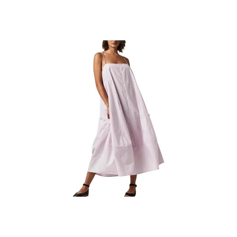 FREE PEOPLE Struttin' Midi Dress Slip Dresses Women's Lavender Light/Light Purple-0