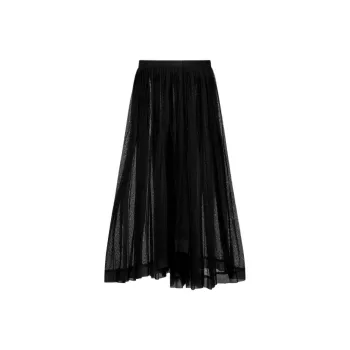 DIOR Pleated Midi Skirt