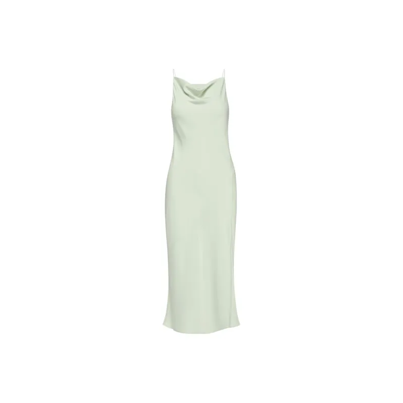 ARITZIA Babaton Fonda Satin Dress Slip Dresses Women's Soft Chip Mint-0