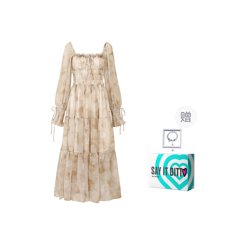 CPAURA Long-Sleeved Dresses Women's Multicolor-7