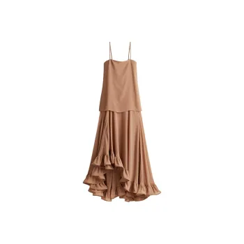 H&M Slip Dress Women's Dark Beige