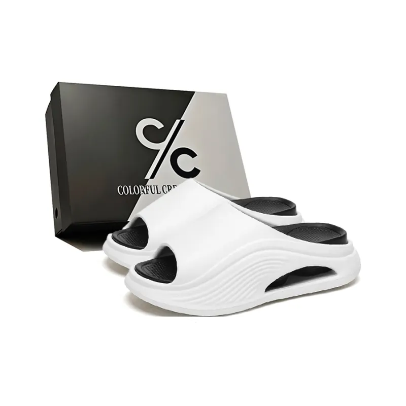 Colorful Creations EVA Cut Out Slip Resistant Abrasion Resistant Odor Resistant Quiet Slide Slippers Men's-5