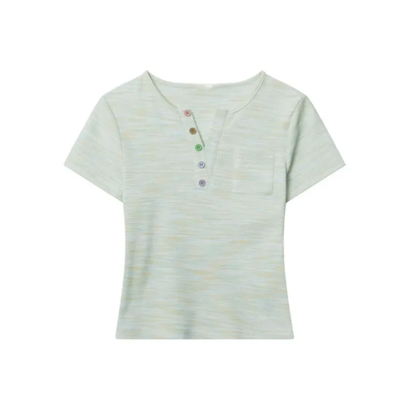 Manekniv Set in Sleeve T Shirt Women's-0