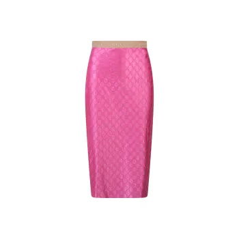 GUCCI Gg Embroidered Shorts Pink