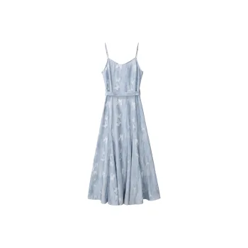 Alxnan Slip Dresses Women's Blue