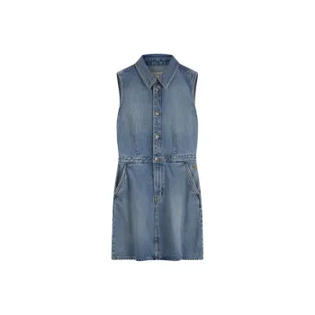 CALVIN KLEIN Sleeveless Dress Women's RJK Denim Light Blue