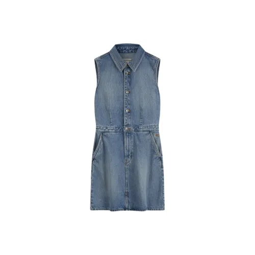 CALVIN KLEIN Sleeveless Dress Women's RJK Denim Light Blue