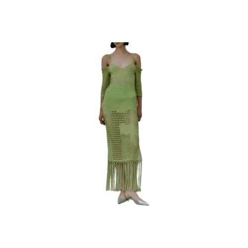 Antonino Valenti Long Sleeved Dresses Women's Lime