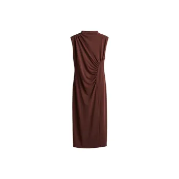 H&M Sleeveless Dress Women's Dark Brown