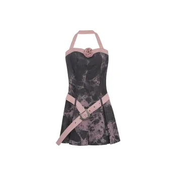 CPAURA Slip Dresses Women's Gray & Purple