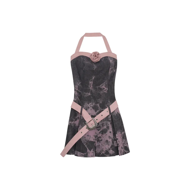 CPAURA Slip Dresses Women's Gray & Purple-0