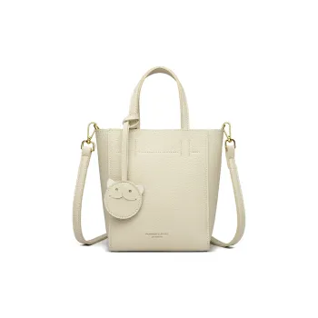 TOUTSEUL YOLO PU Handbag Regular Women's Ecru/Silver/Black/Khaki