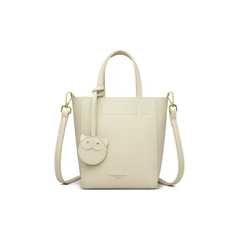 TOUTSEUL YOLO PU Handbag Regular Women's Ecru/Silver/Black/Khaki-0