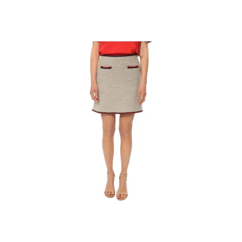 MIU wallet miu Casual Short Skirts Women's Beige
