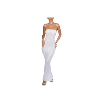 OH POLLY Kinsley Sleeveless Dress Women's White/White