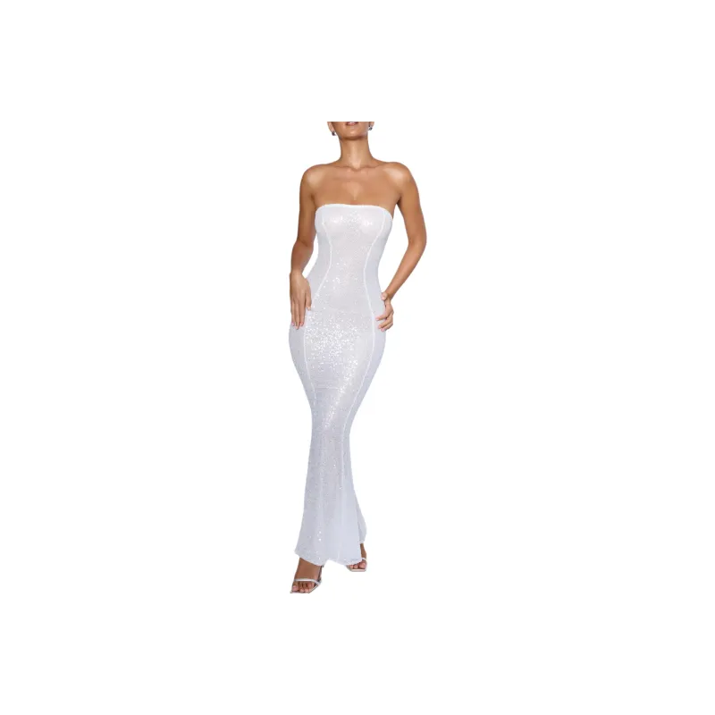 OH POLLY Kinsley Sleeveless Dress Women's White/White-0
